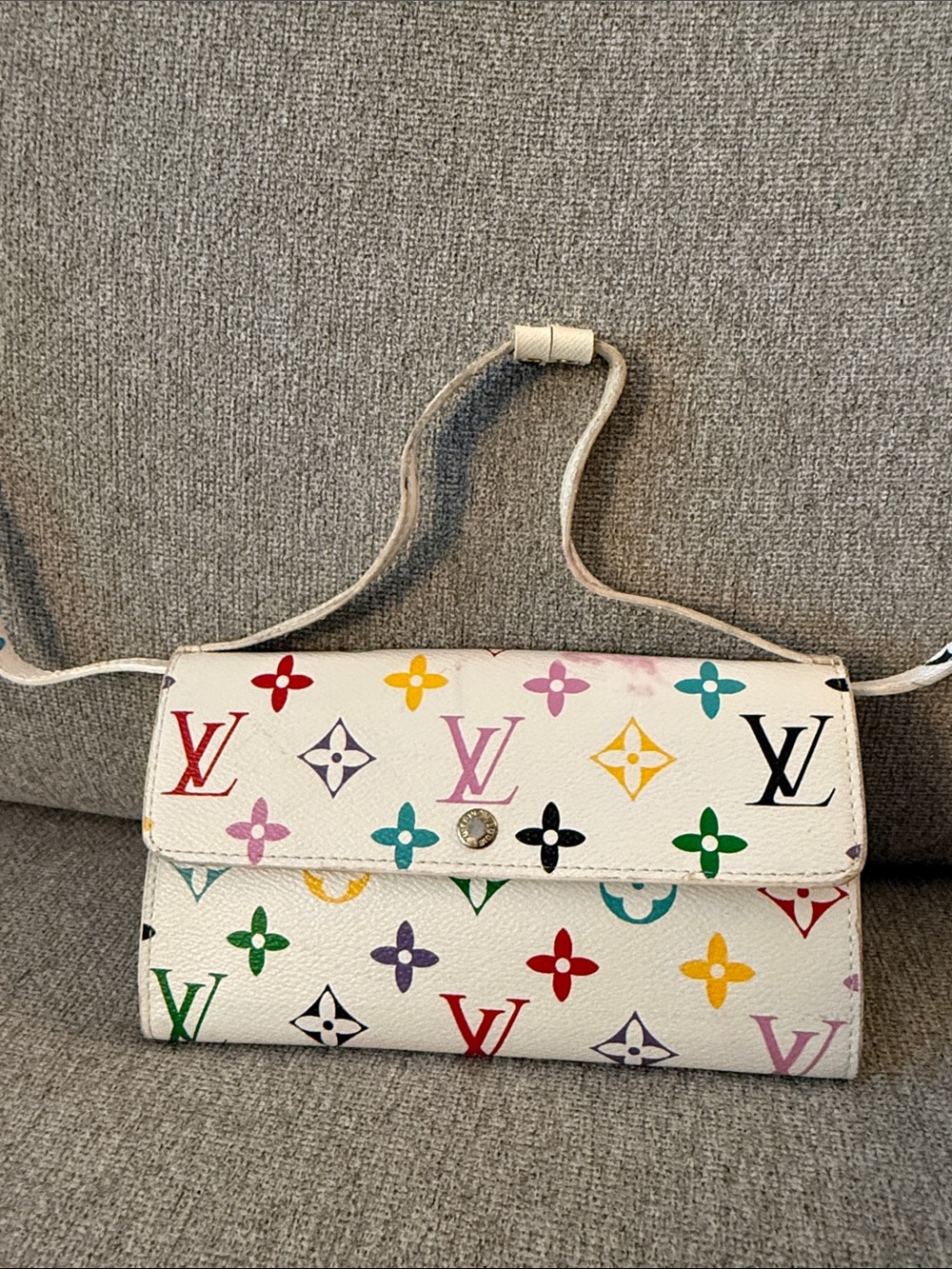 Unknown Crossbody Monogram Women wristlets monogram wallet Pls read description